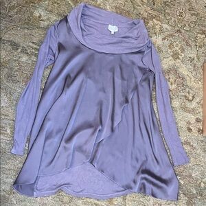 Deletta Lavender Knit Top from Anthropologie.